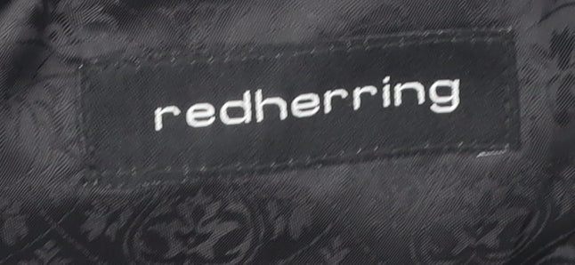 Red Herring Men's Black Blazer Jacket, Size 40 Short