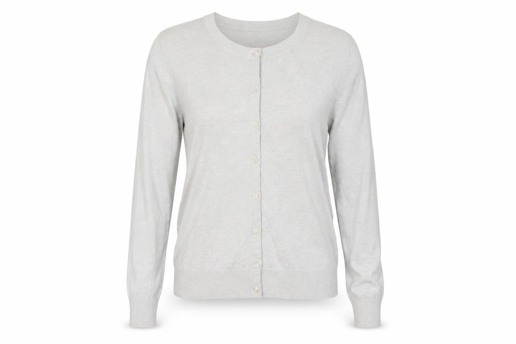 Gap Women's Grey Cardigan, Size L, Button Accents
