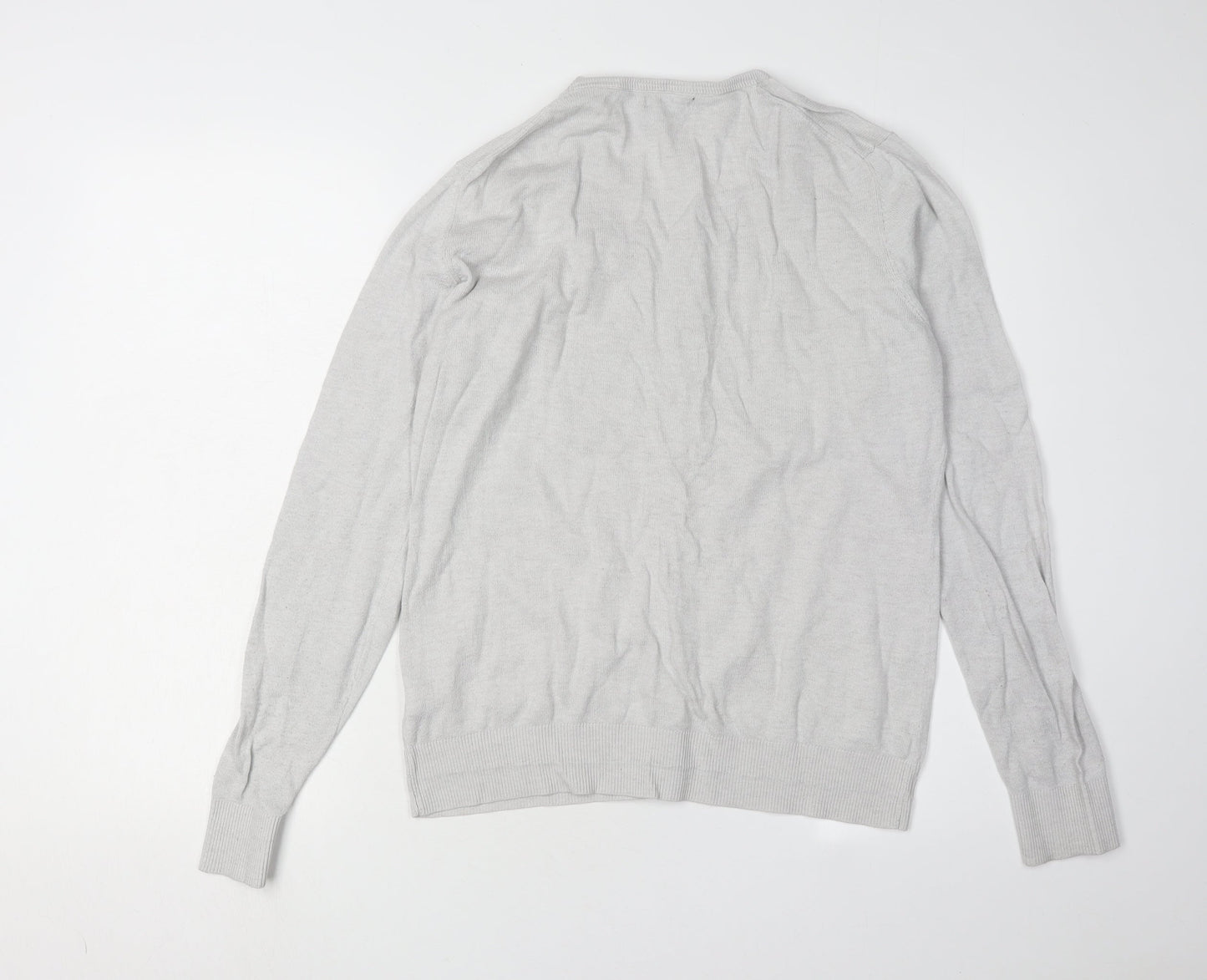 Gap Women's Grey Cardigan, Size L, Button Accents
