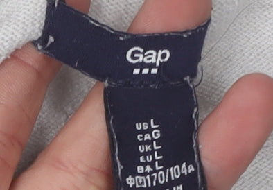 Gap Women's Grey Cardigan, Size L, Button Accents