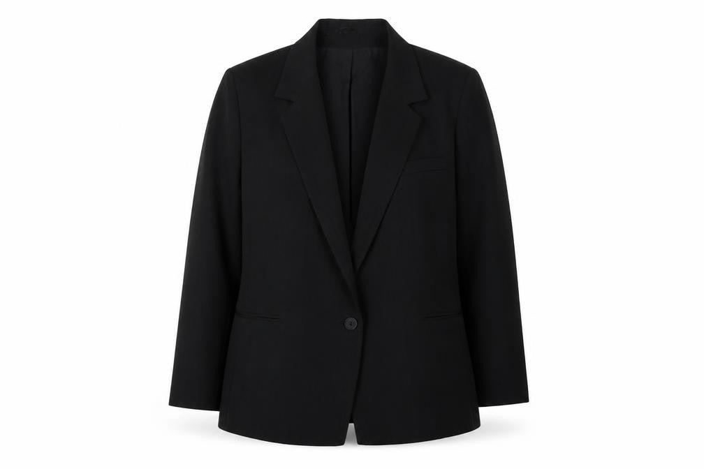 Paige Women's Black Blazer - Size 16, Regular, Notch Lapel