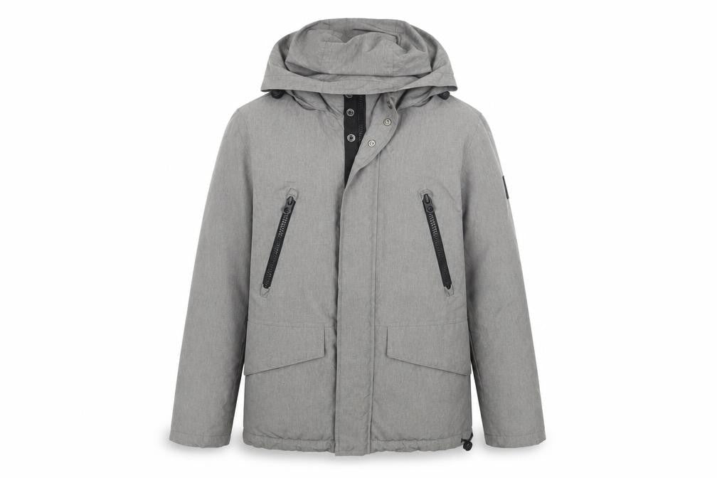 Next Mens Grey Hooded Jacket - Size S, Medium Fit