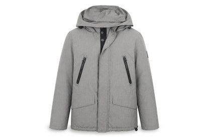 Next Mens Grey Hooded Jacket - Size S, Medium Fit