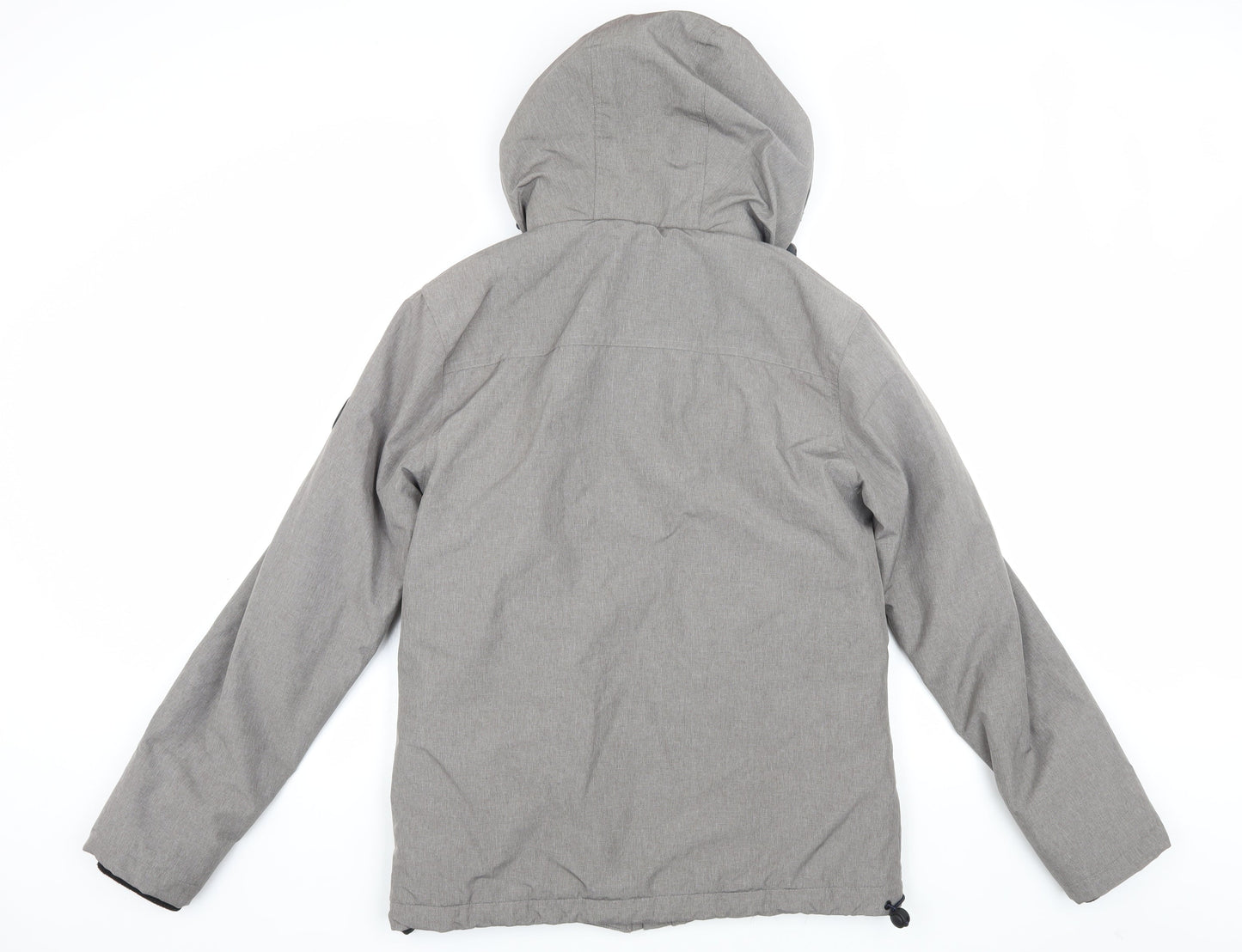 Next Mens Grey Hooded Jacket - Size S, Medium Fit
