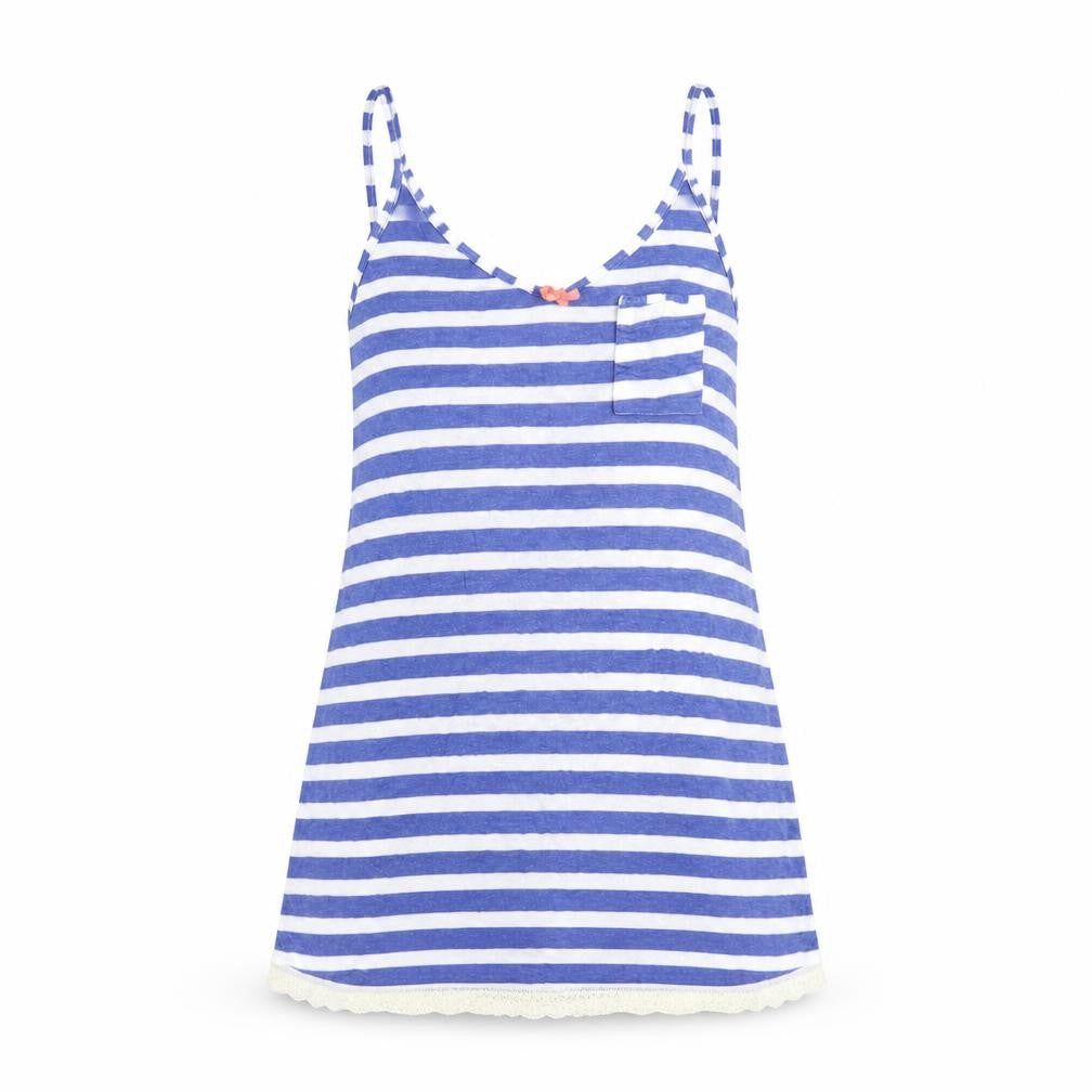 Indigo Sky Women's Blue Striped Tank, Size 8, Casual