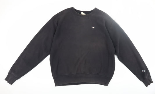 Champion Men's Black Pullover Sweatshirt Large