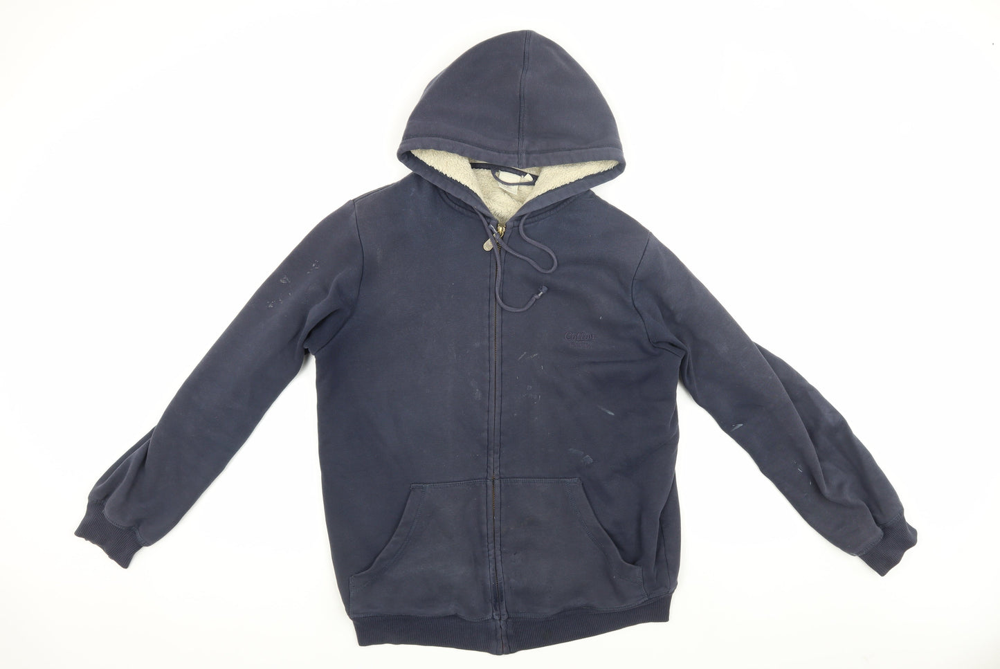 Cotton Traders Men's Blue Hooded Jacket S Casual