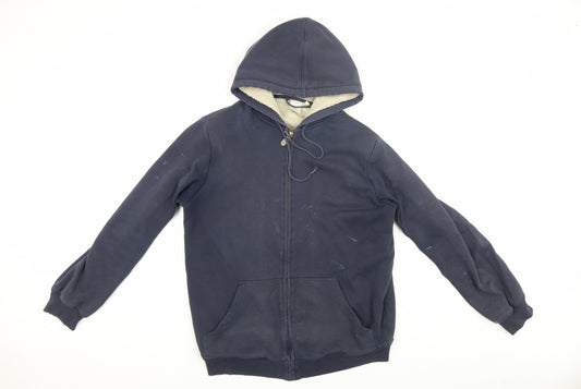 Cotton Traders Men's Blue Hooded Jacket S Casual