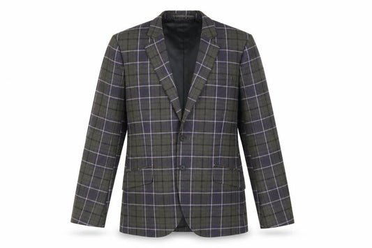 H&M Men's Multicoloured Check Blazer, Size 38