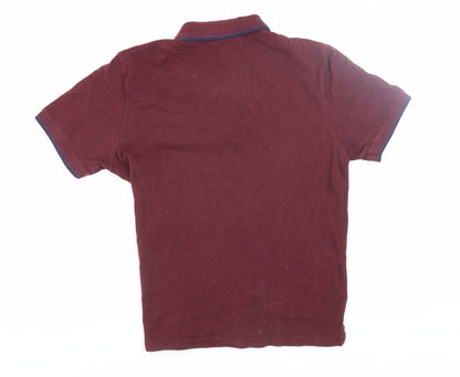 Ben Sherman Men's Grey Polo, Size M, 100% Cotton, Short Sleeve