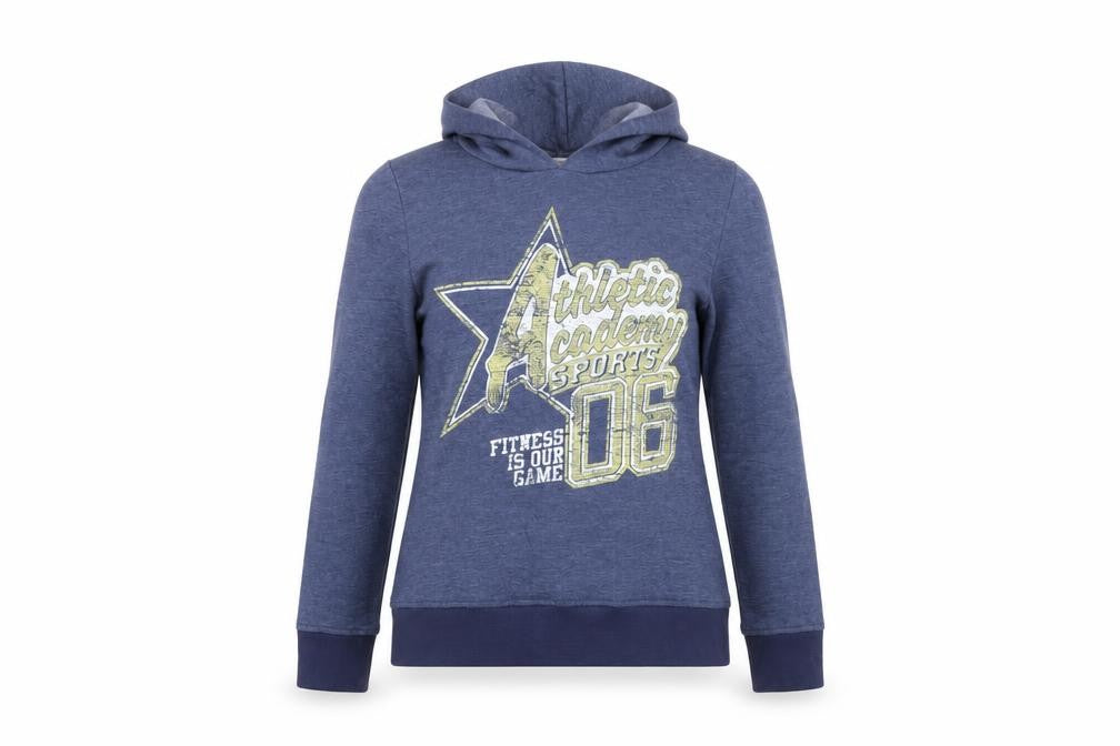Topshop Women's Blue Graphic Hoodie Size 12