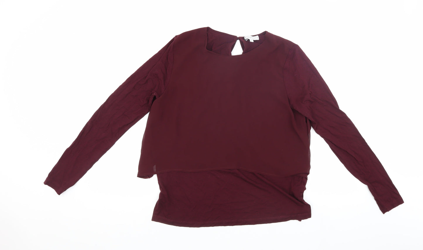 Warehouse Women's Red Long Sleeve Top, Size 8