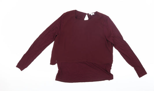 Warehouse Women's Red Long Sleeve Top, Size 8