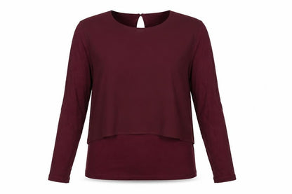 Warehouse Women's Red Long Sleeve Top, Size 8