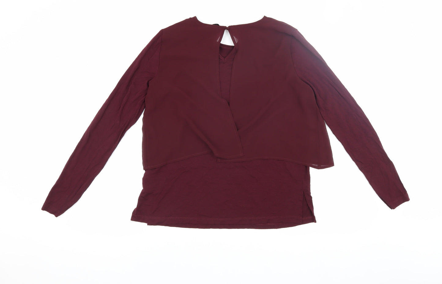 Warehouse Women's Red Long Sleeve Top, Size 8