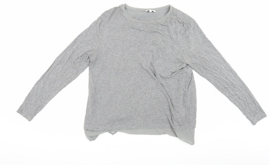 Warehouse Women's Grey Long Sleeve Top Size 12