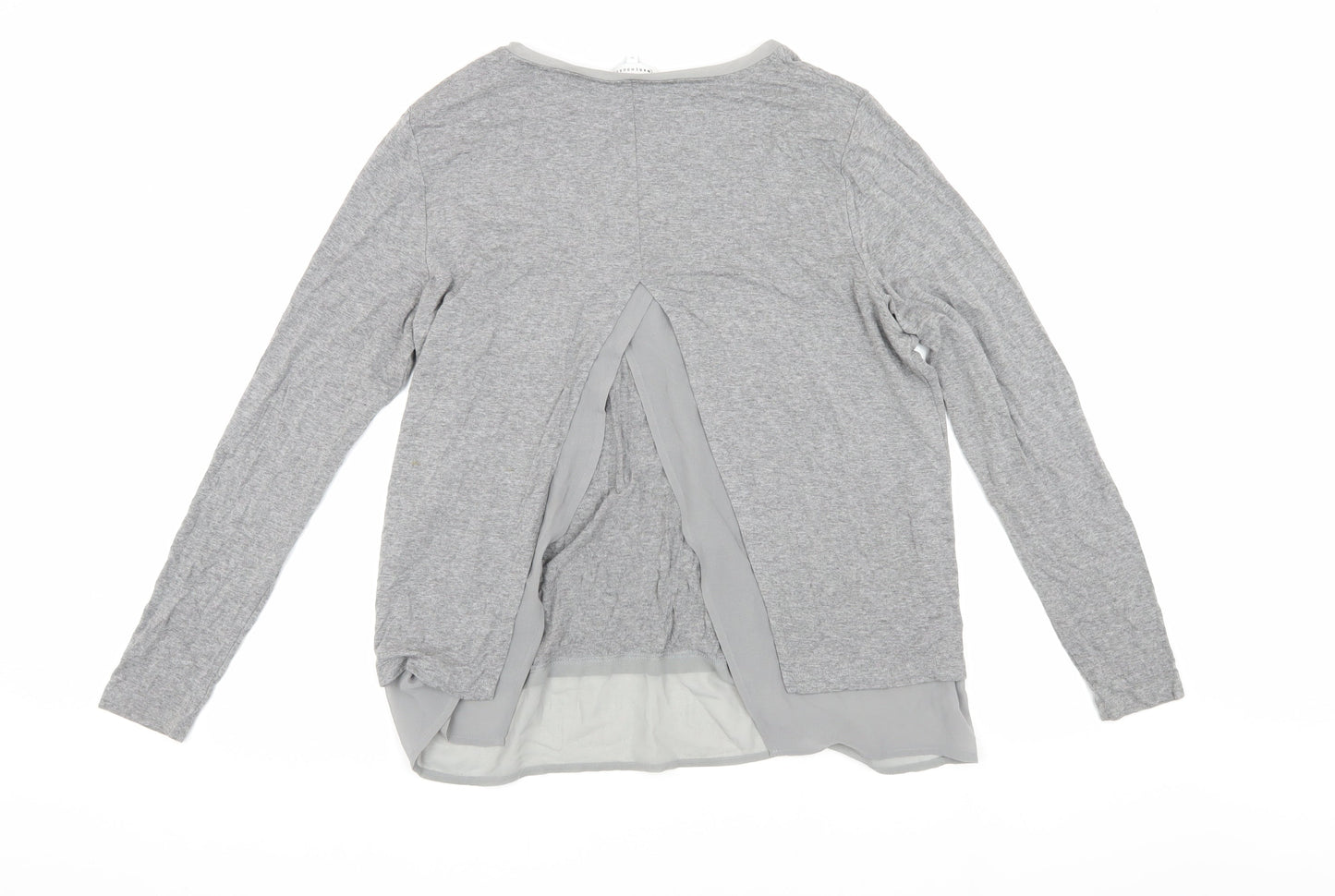 Warehouse Women's Grey Long Sleeve Top Size 12