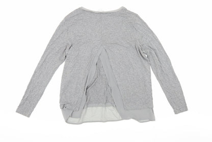 Warehouse Women's Grey Long Sleeve Top Size 12