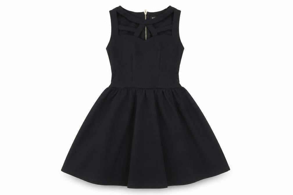 River Island Women's Black Skater Dress, Size 8