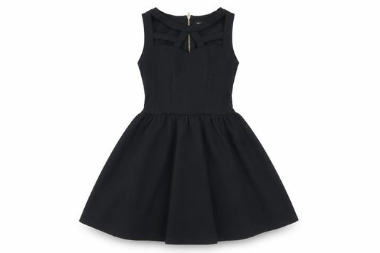 River Island Women's Black Skater Dress, Size 8