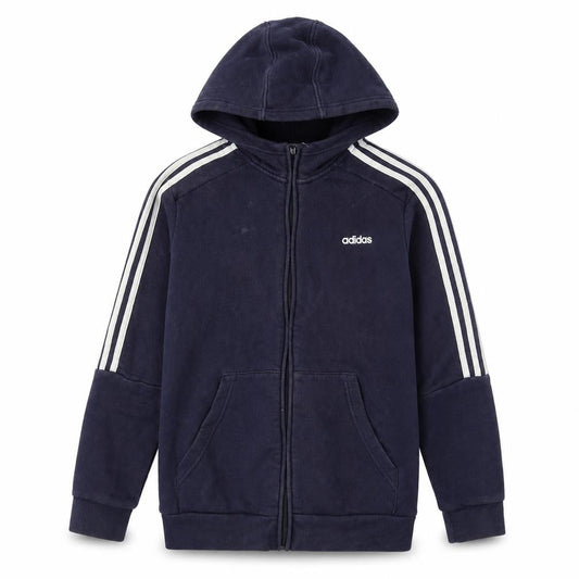 Adidas Boys Blue Full Zip Hoodie Size 13-14 Years