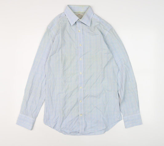 Hawes & Curtis Men's Blue Check Extra-Slim Shirt