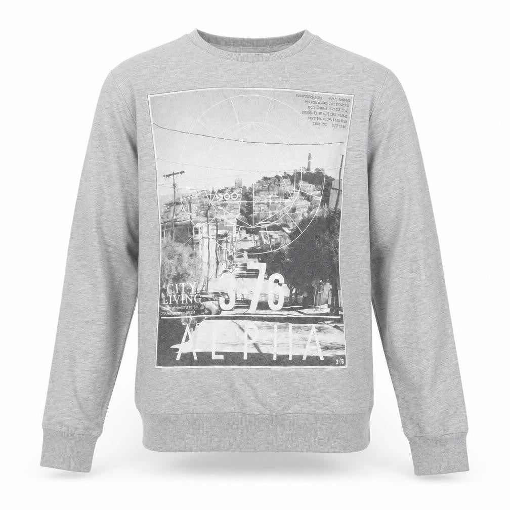 Red Herring Men's Grey Graphic Sweatshirt M