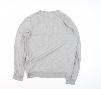 Back view of Red Herring Men's Grey Graphic Sweatshirt M