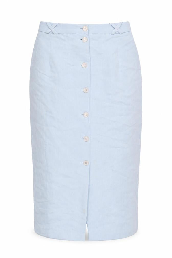 Jacques Vert Women's Blue Pencil Skirt, Size 14