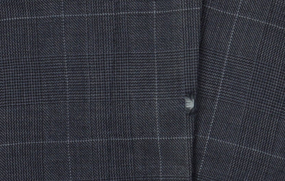 Marks & Spencer Men's Blue Check Trousers, Size 32