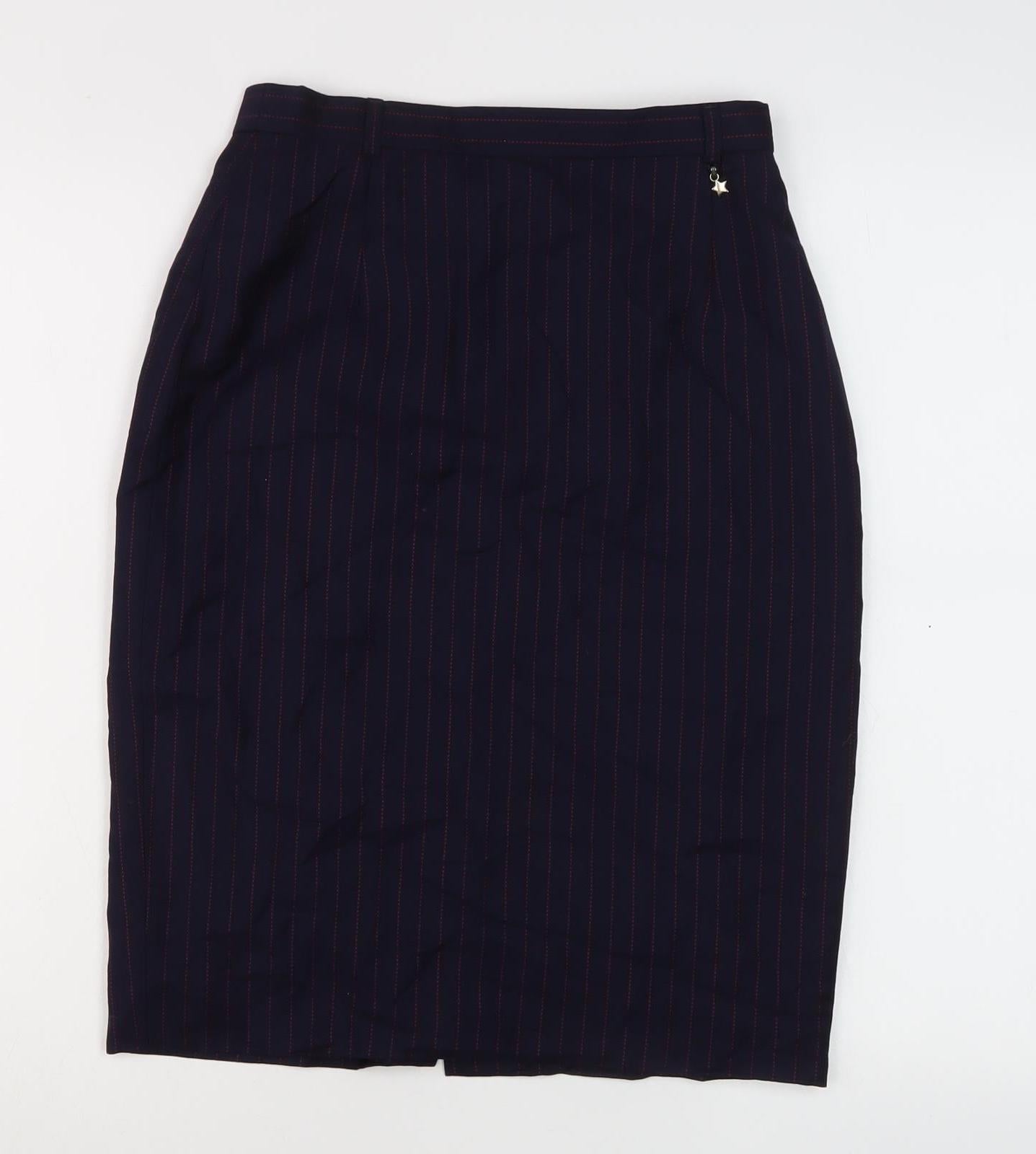 Escada Women's Black Wool Pencil Skirt Size 6