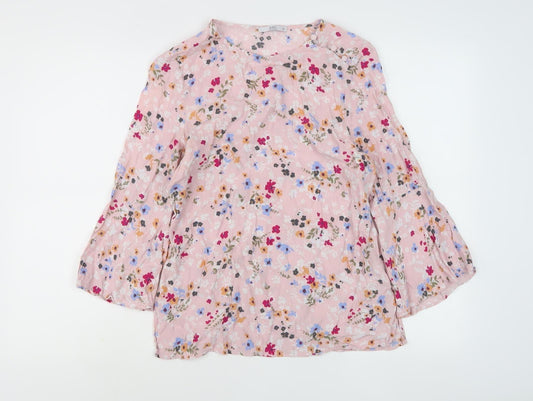 EDC Women's Multicoloured Floral Top M Casual Fashion