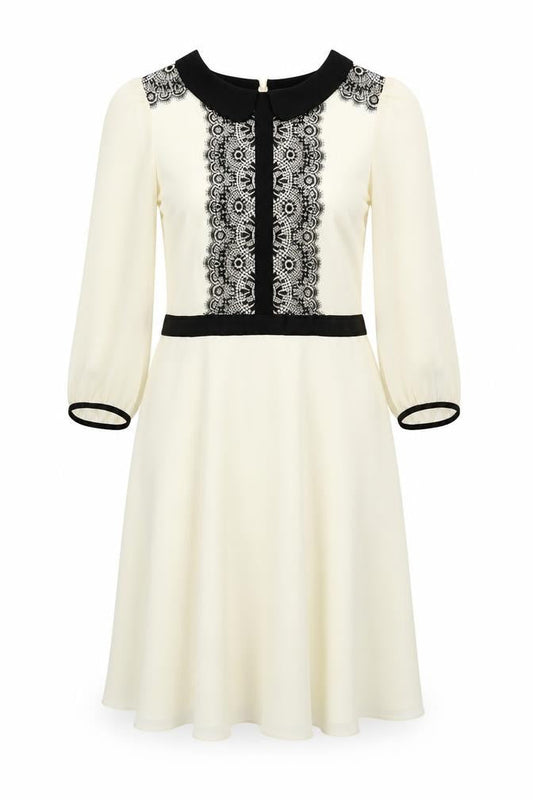 Marks & Spencer Women's Ivory Collared Dress Size 10