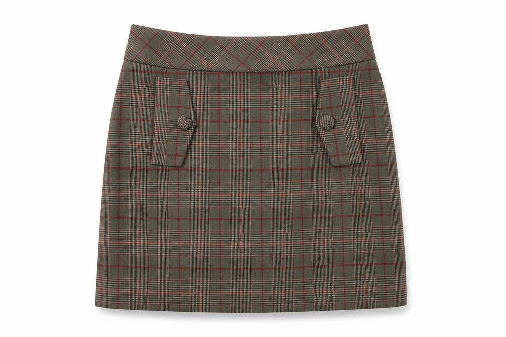 Next Women's Check Pencil Skirt, Size 10, Multicoloured