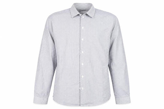 Topman Men's White Check Slim Fit Shirt, Size M