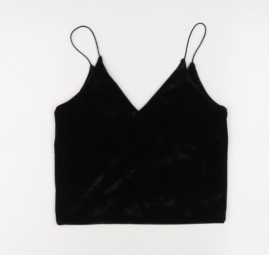 Urban Renewal Women's Black Velvet Camisole Tank - Small