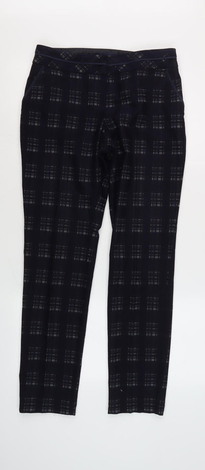 Next Women's Multicoloured Check Trousers S