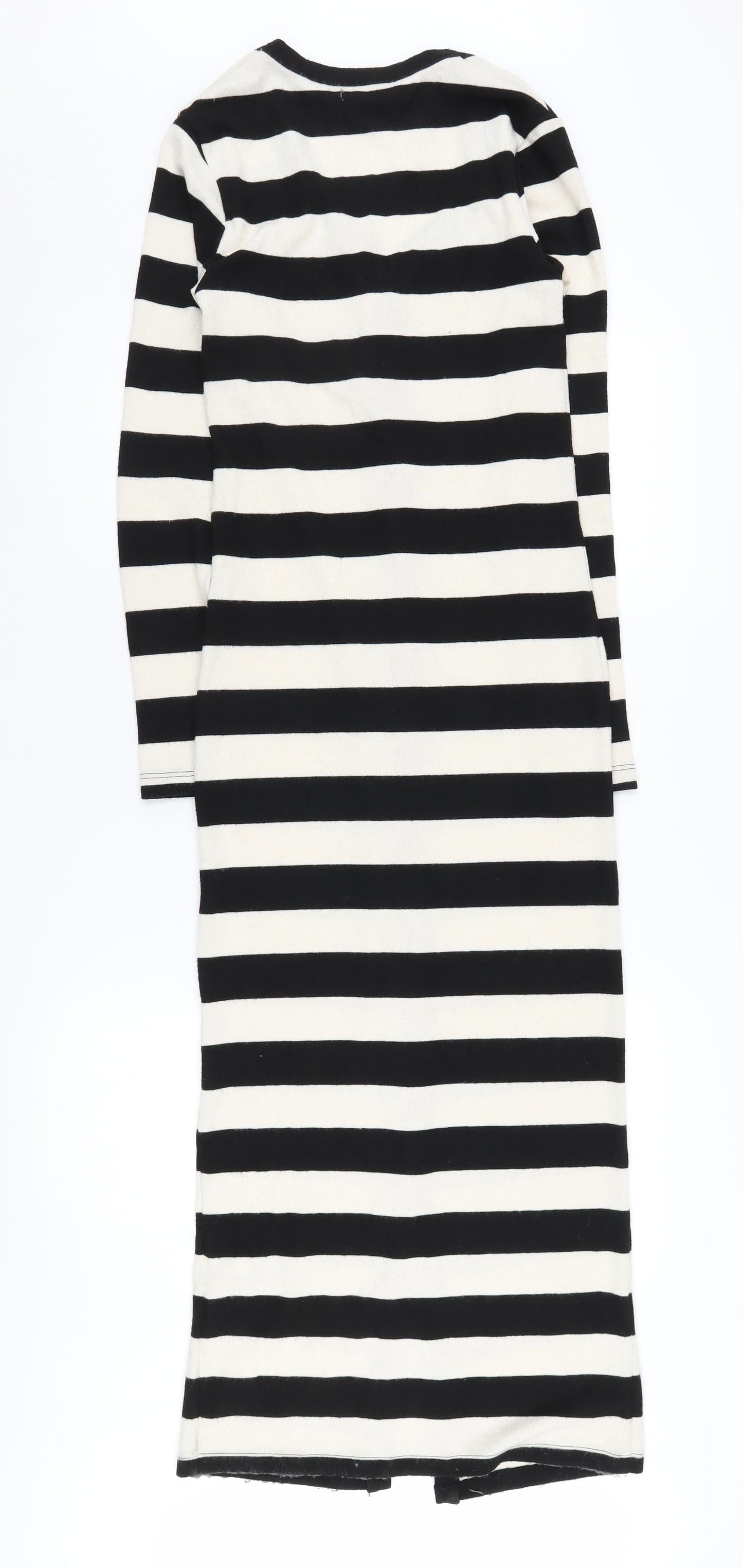 Lipsy Women's Black Striped Cardigan Dress UK 6