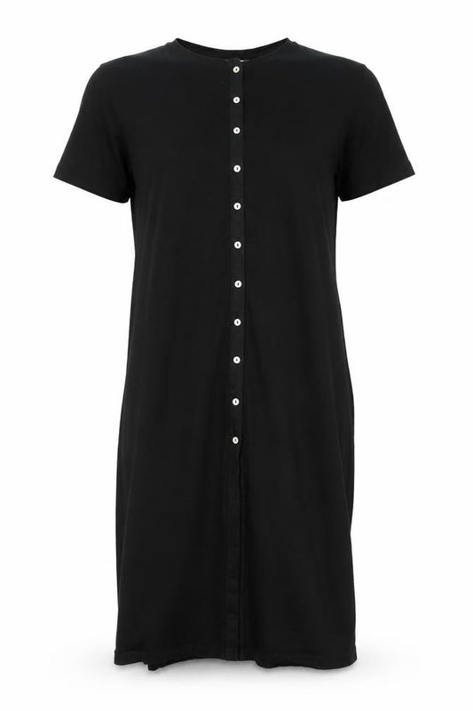 Zara Women's Black Midi Shirt Dress - Size S