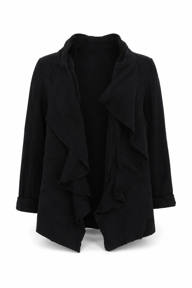 Warehouse Women’s Black Blazer, Size 6, Relaxed Fit