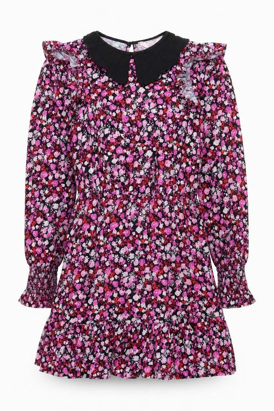 Miss Selfridge Petites Floral Collared Dress Size 8