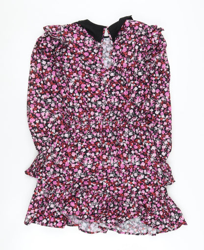 Miss Womens Selfridge Petites Floral Collared Dress Size 8