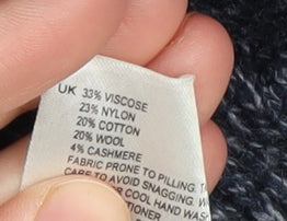 White Stuff Women's Blue Knit Cardigan Size 8