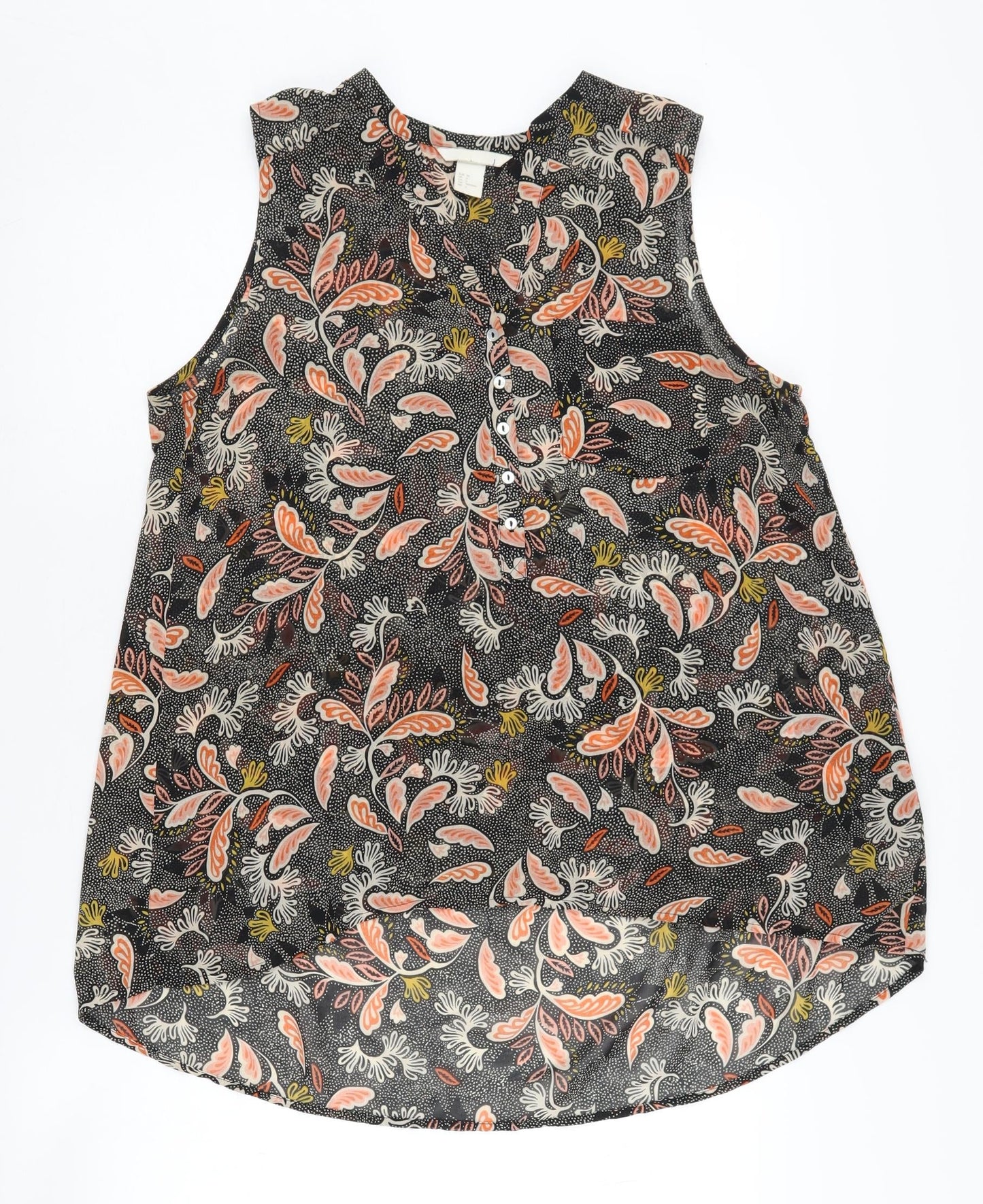 H&M Women's Multicoloured Floral Blouse, Size 8