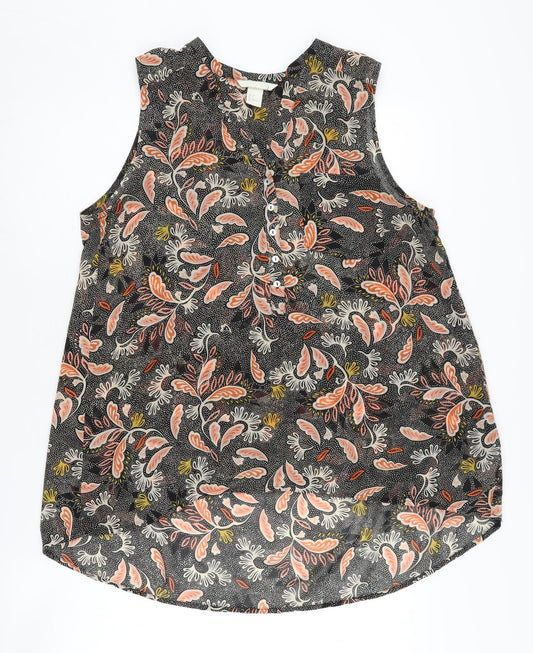 H&M Women's Multicoloured Floral Blouse, Size 8