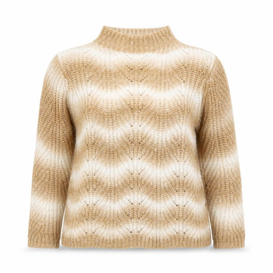 Damart Women's Beige High Neck Pullover Jumper L