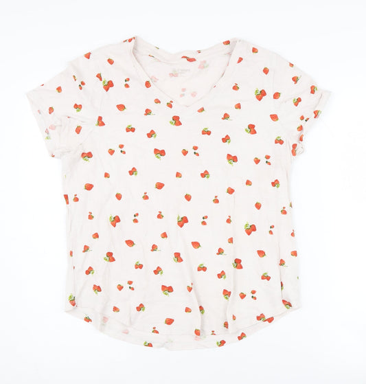 Old Navy Women's White V-Neck T-Shirt M
