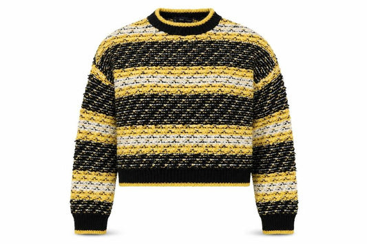 Mango Women's Black Striped Pullover Jumper - M