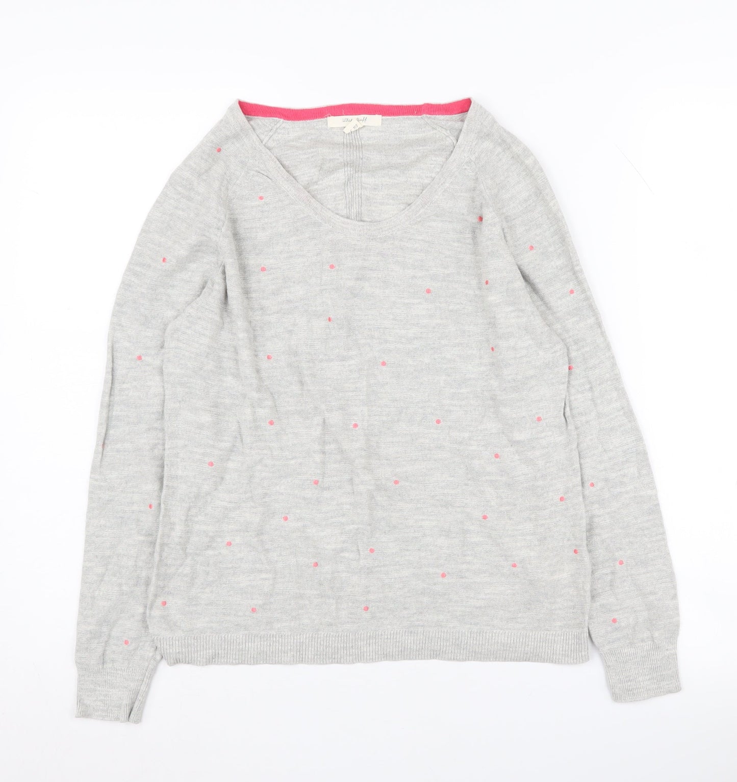 White Stuff Women's Grey Pullover Jumper Size 6