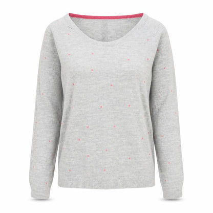 White Stuff Women's Grey Pullover Jumper Size 6